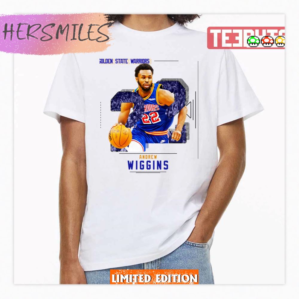 Andrew Wiggins Edit Warriors Sports Artwork Number 22 Shirt