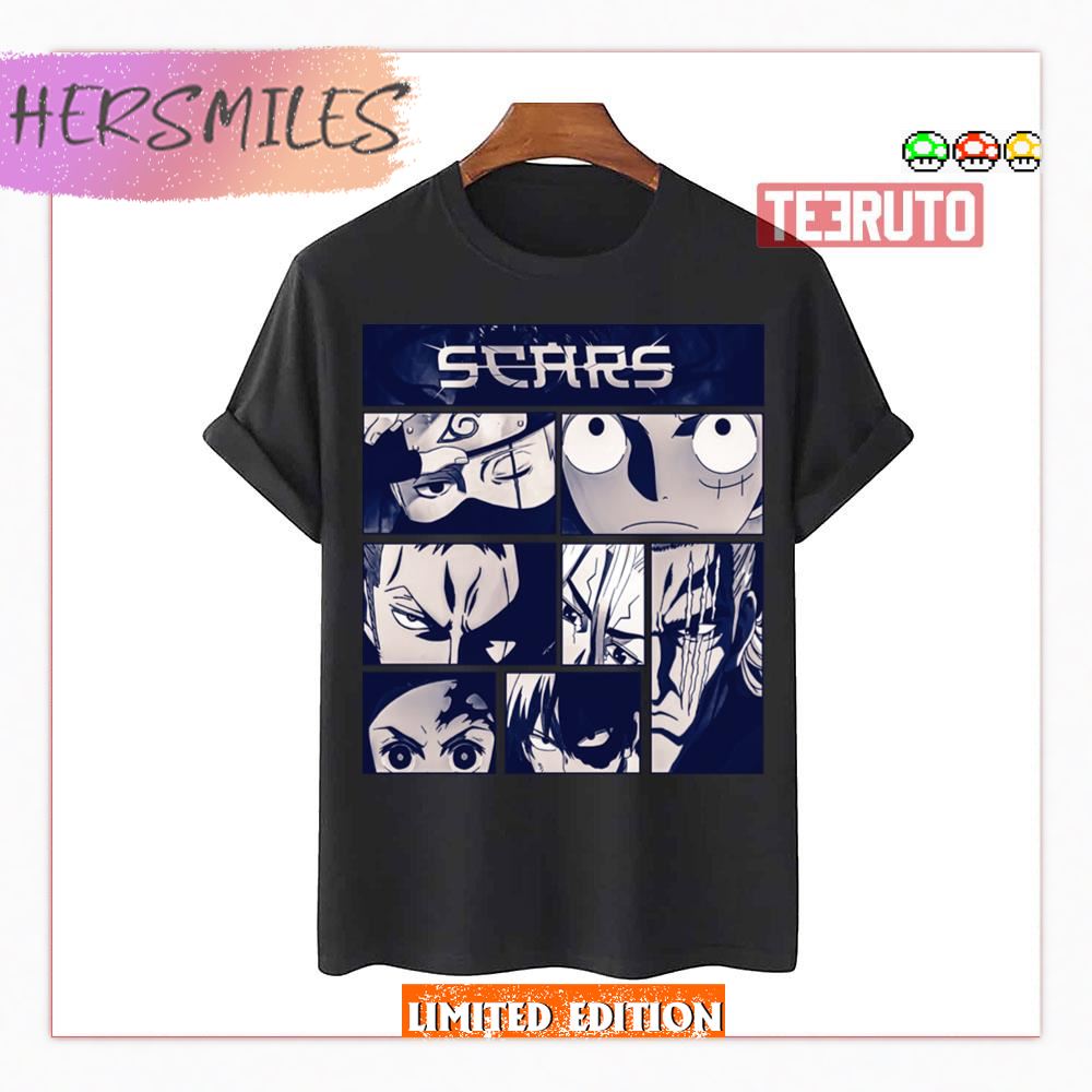 Anime Characters With Scar Naruto Shippuden Shirt