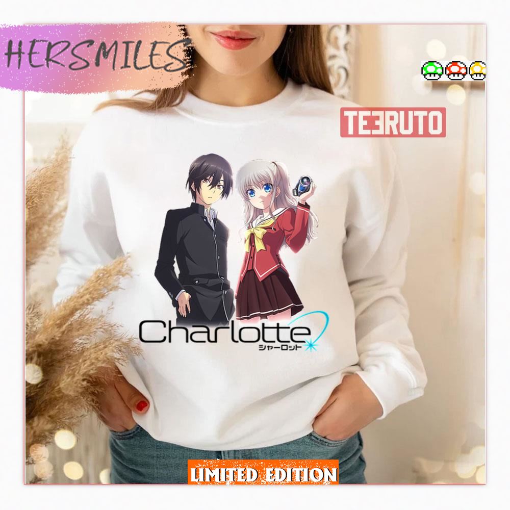 Anime Logo Kanji Text Charlotte Shirt Anime Logo Kanji Text Charlotte Shirt