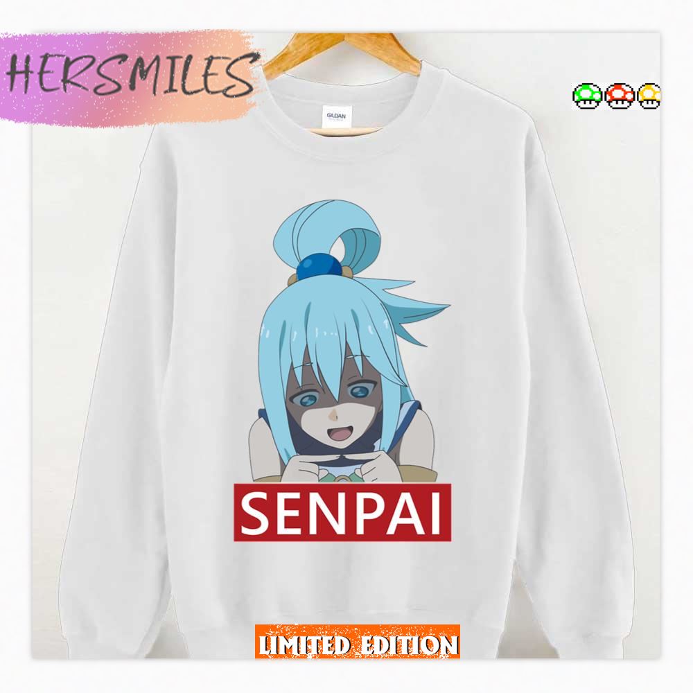 Aqua Konosuba Senpai Shirt - Hersmiles