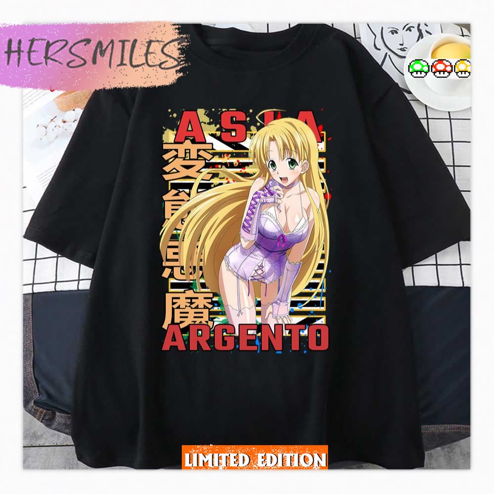 Asia Argento High School Dxd Dxd Sexy Girl Urban Anime Manga Design Shirt