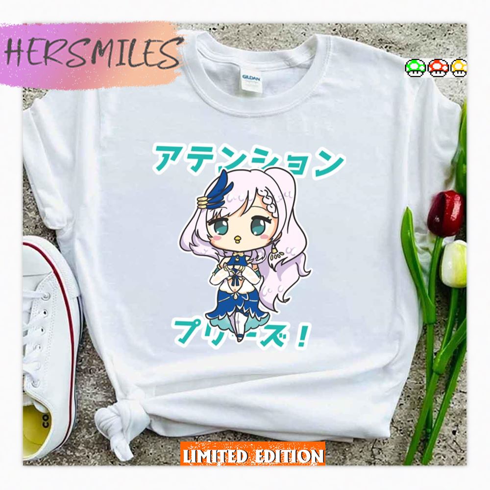 Attention Please Hololive Id Gen 2 Pavolia Reine Chibi Art Shirt Attention Please Hololive Id Gen 2 Pavolia Reine Chibi Art Shirt