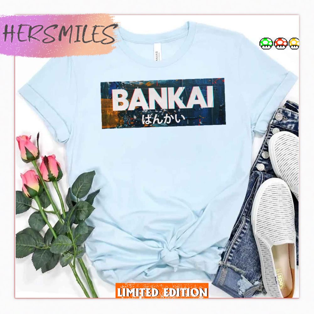 Bankai Distressed Design Bleach Anime Shirt