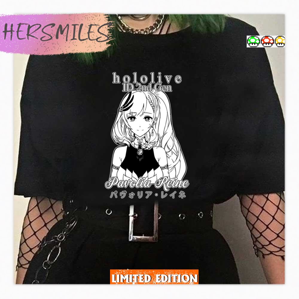 Black N White Artwork Pavolia Reine Hololive Indonesia Shirt Black N White Artwork Pavolia Reine Hololive Indonesia Shirt