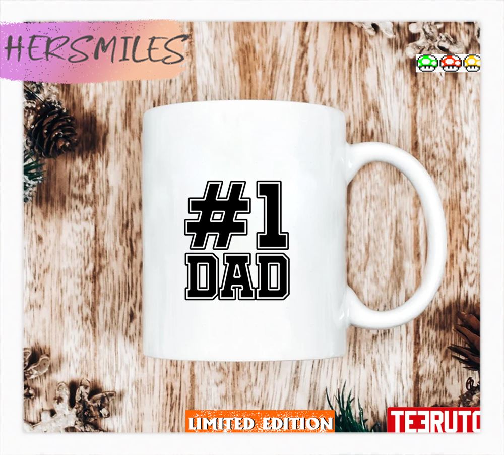Black Text 1 Dad Fathers Day Mug