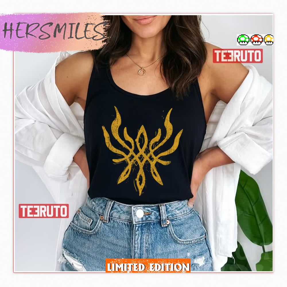 Crest Of Flames Fire Emblem Yellow Tank Top