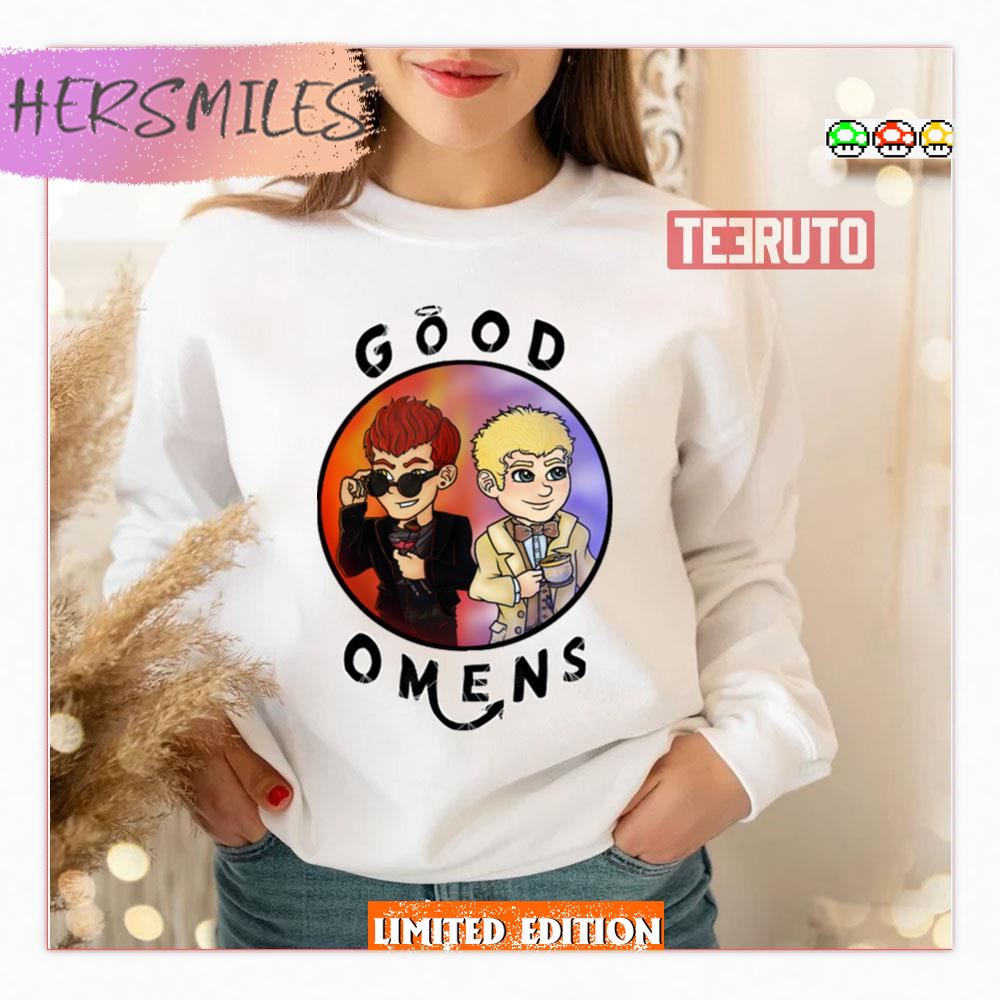 Cute Fanart Good Omens Series Sweatshirt