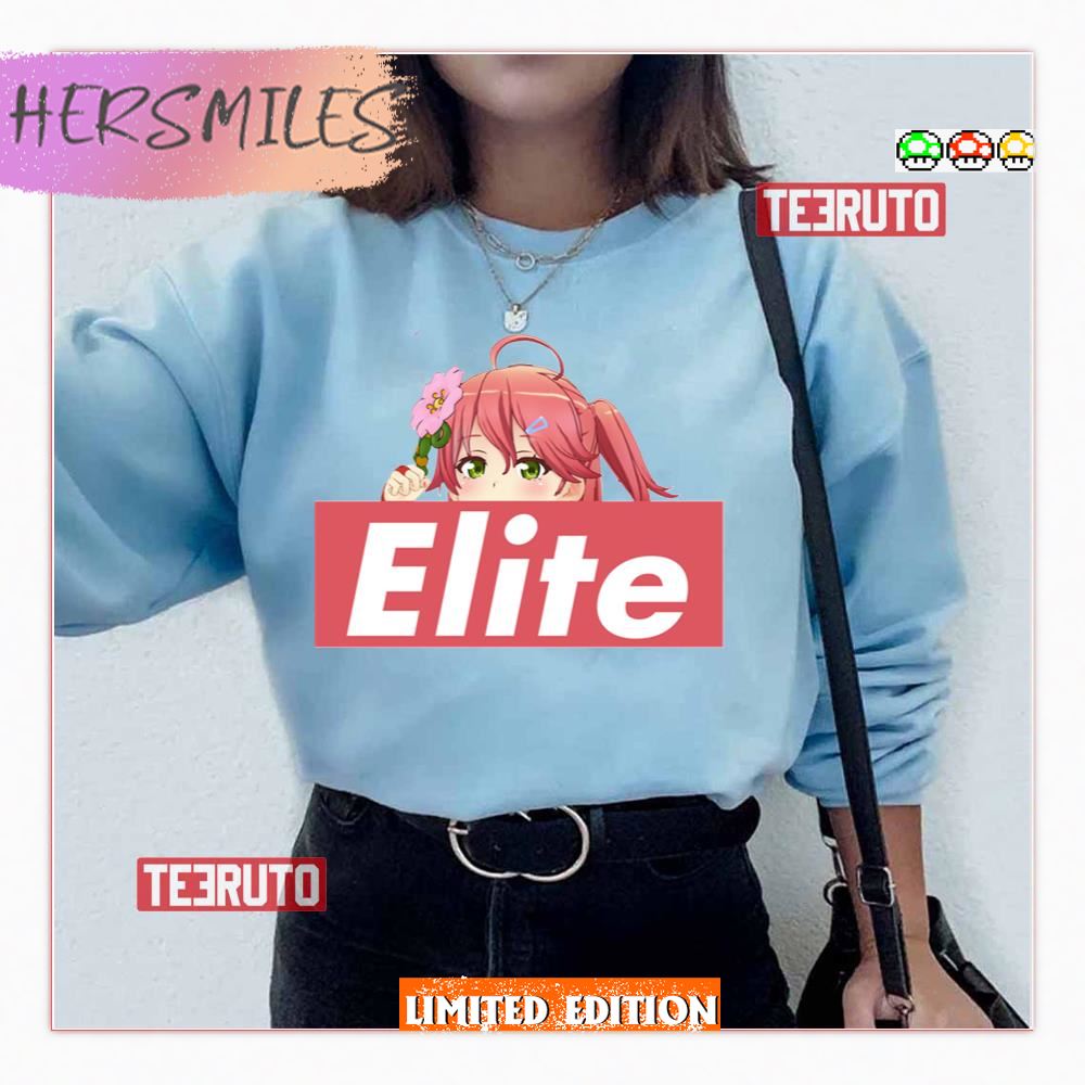 Elite Miko Sakura Peeker Hololive Shirt