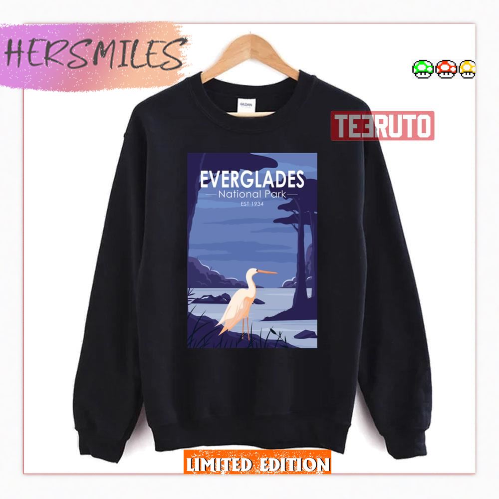 Everglades National Park Egret Vintage Shirt Everglades National Park Egret Vintage Shirt