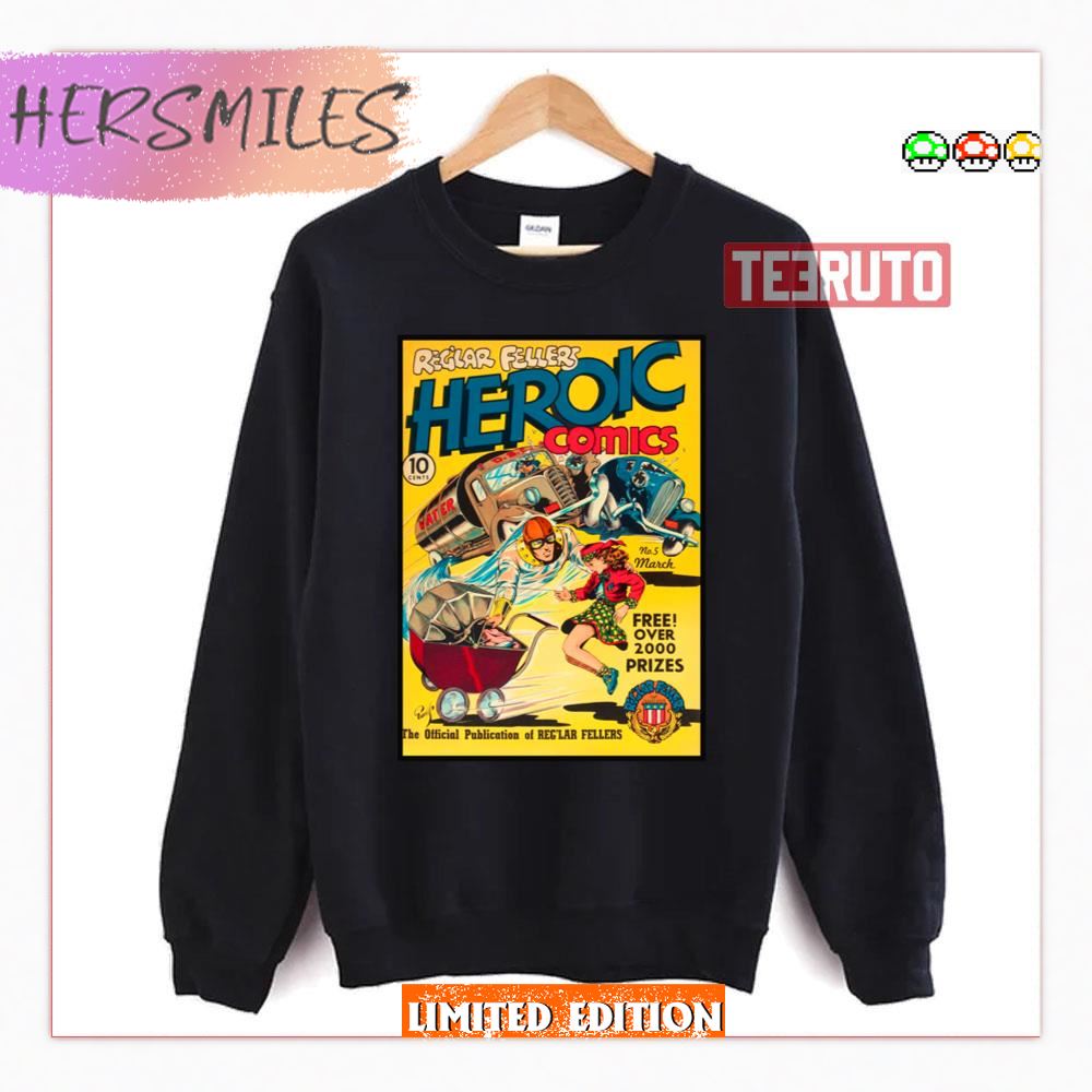 Fellers Heroic 90s Comic Design Shirt Fellers Heroic 90s Comic Design Shirt