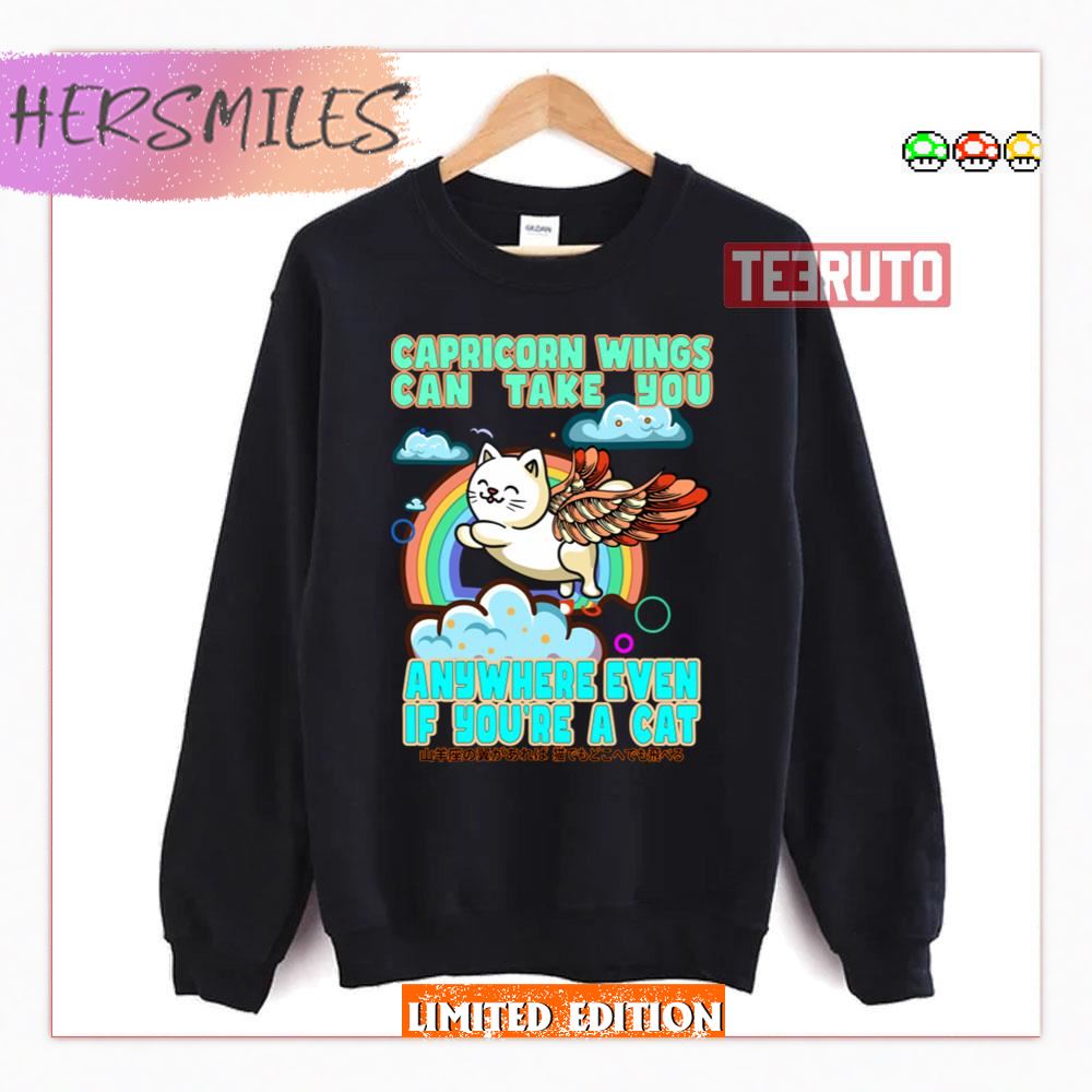 Flying Cat Caprivorn Wings Shirt Flying Cat Caprivorn Wings Shirt
