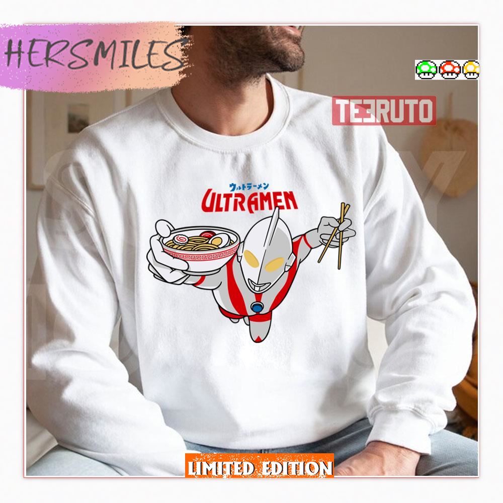 Flying Ultramen Eating Ramen Ultraman Sweatshirt