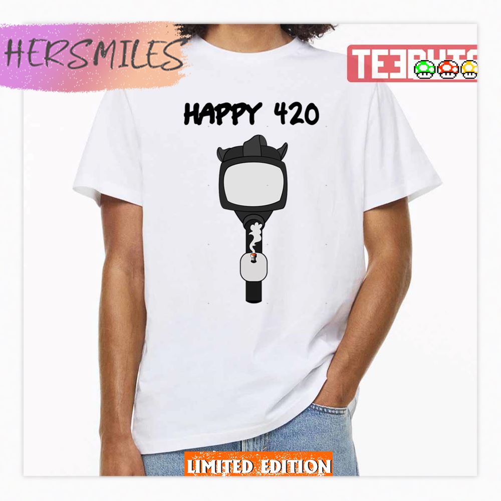 Gasmask Happy 420 Shirt