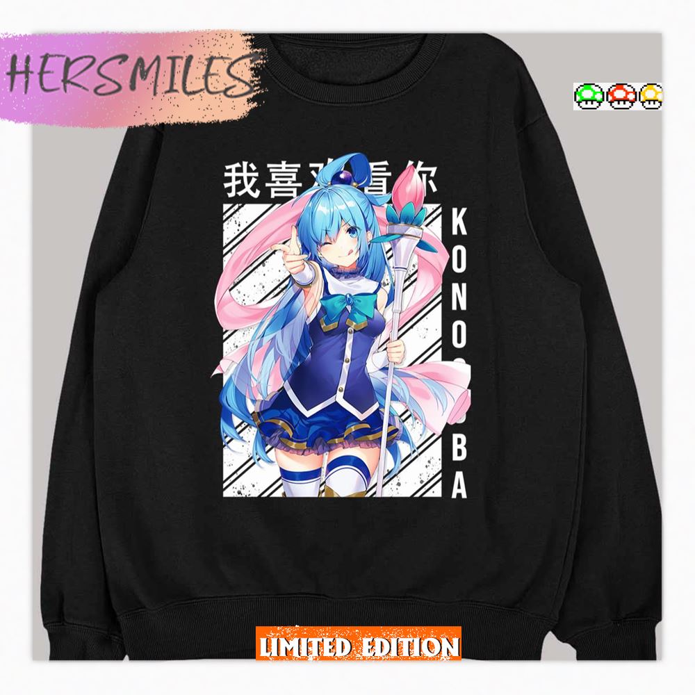 Goddess Of Water Konosuba Aqua Graphic Shirt Goddess Of Water Konosuba Aqua Graphic Shirt
