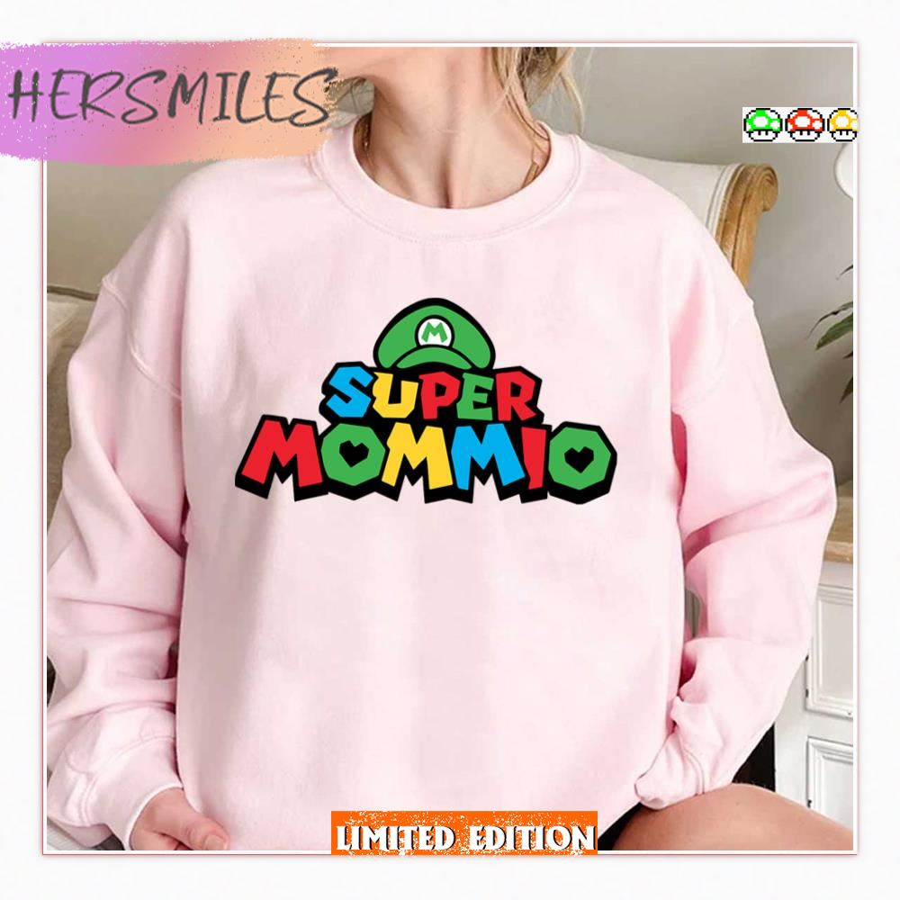 Green Super Mommio Funny Mommy Mothers Day Shirt