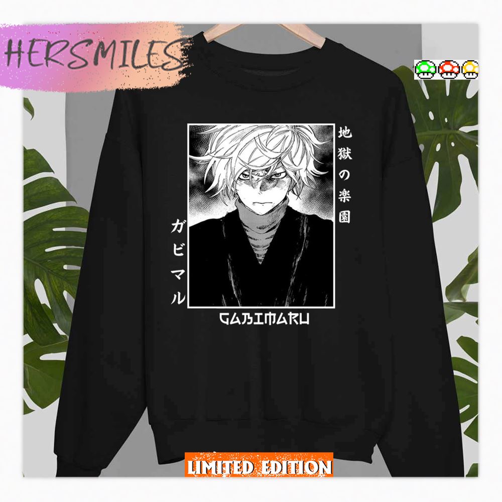 Grunge Texture Gabimaru The Hollow Hell's Paradise Shirt Grunge Texture Gabimaru The Hollow Hell's Paradise Shirt
