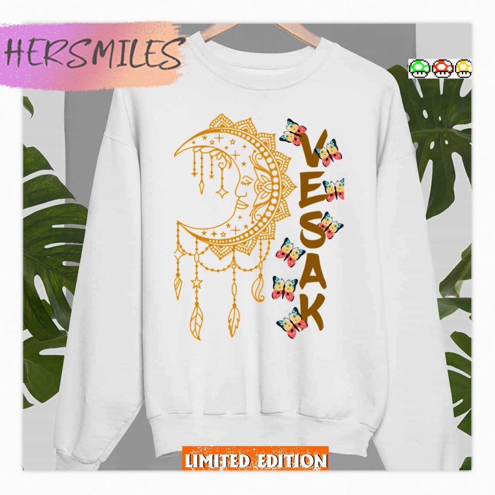 Happy Vesak Day Butterflies Art Shirt Happy Vesak Day Butterflies Art Shirt