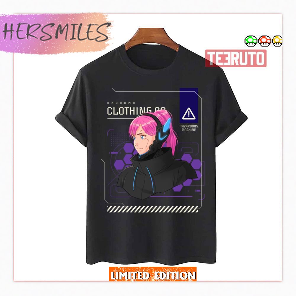 Hazardous Android Anime Akudama Clothing Co Shirt
