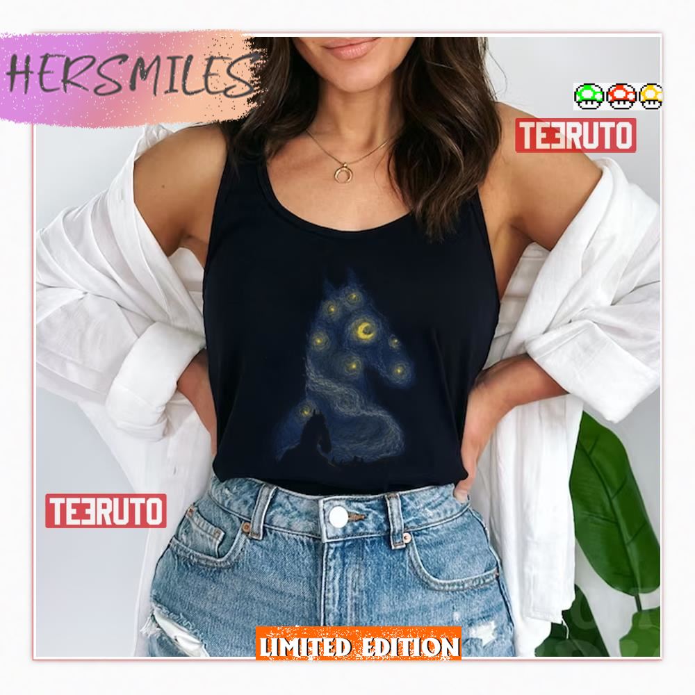 Hollywoo Starry Night Bojack Horseman Shirt Hollywoo Starry Night Bojack Horseman Shirt