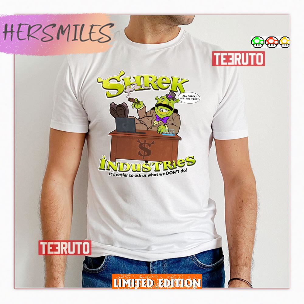 $hrek Industries Cartoon Art Shrek Shirt