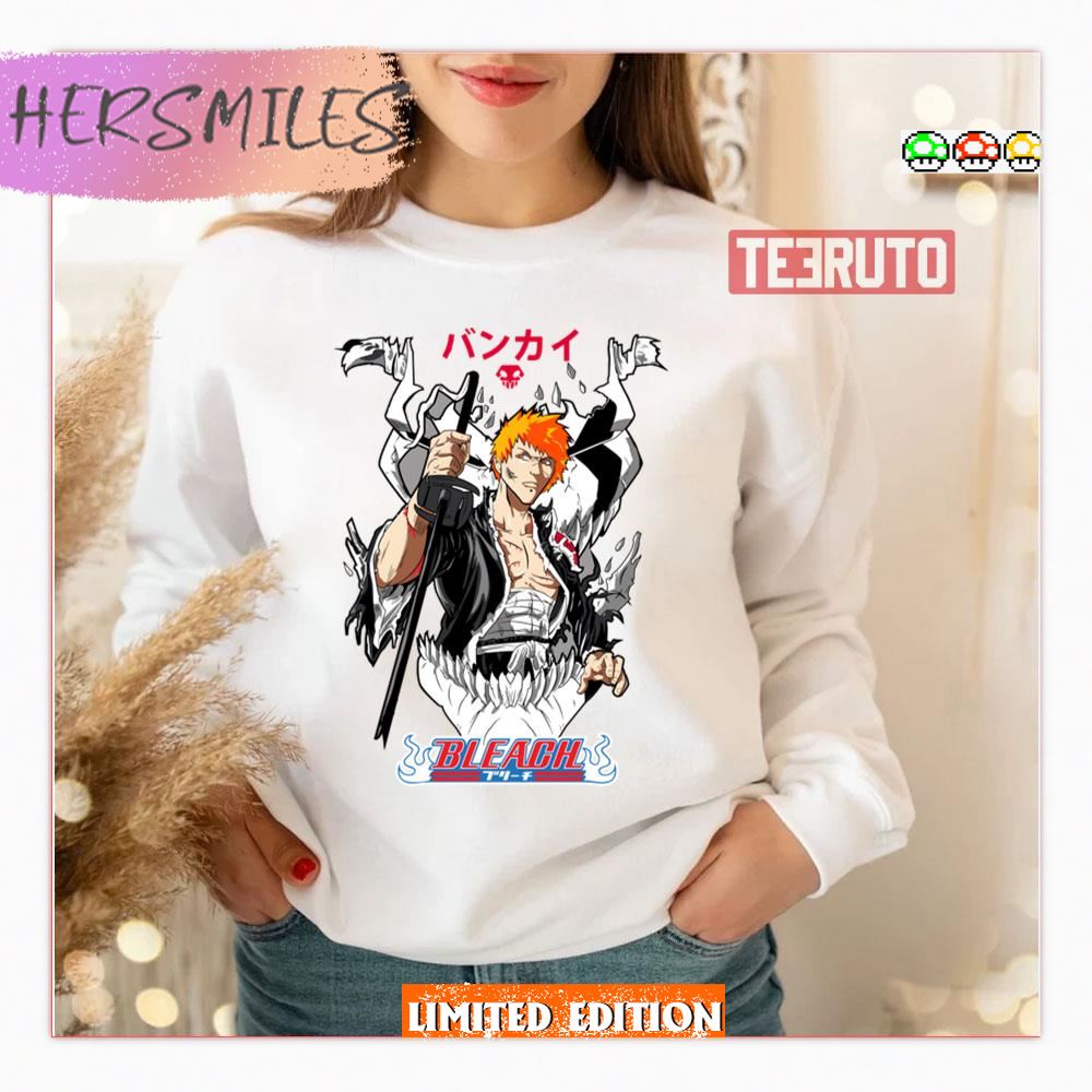 Ichigo The Iconic Art Anime Bleach Shirt - Hersmiles