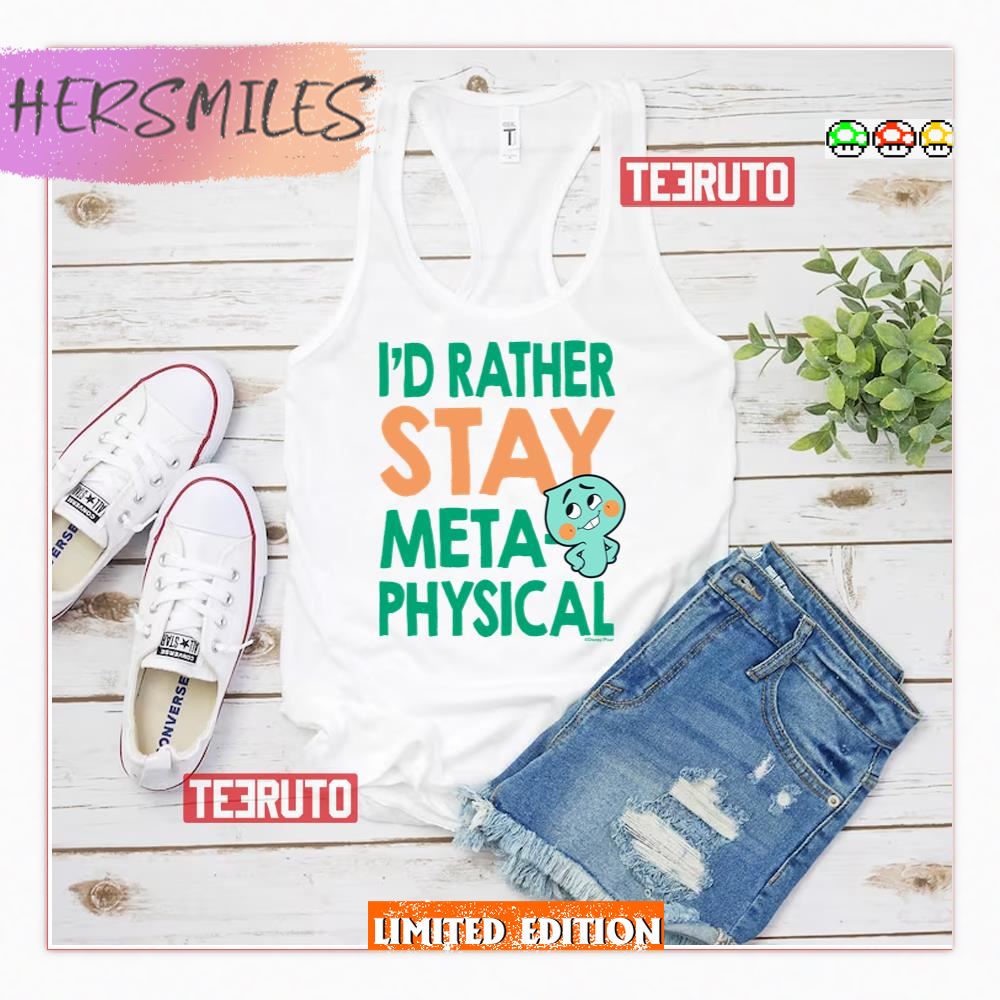 I’d Rather Stay Metaphysical Soul Movie Tank Top