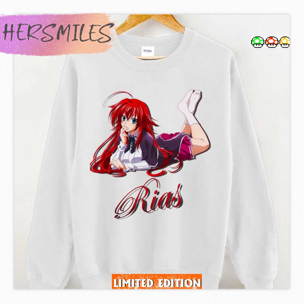 Lying Down Rias Gremory High Chool Dxd Manga Shirt Lying Down Rias Gremory High Chool Dxd Manga Shirt