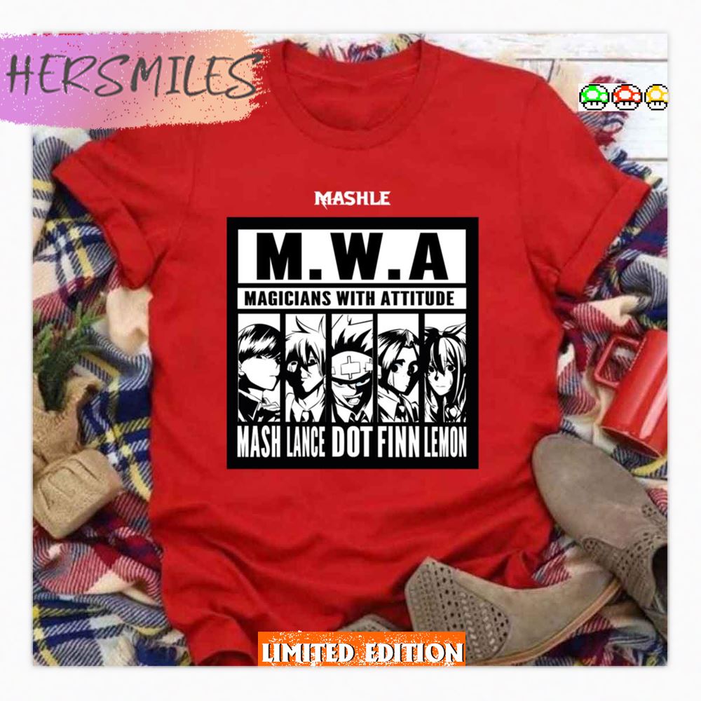 Mwa Magicians With Attitude Mashle Magic And Muscles Lemon Shirt
