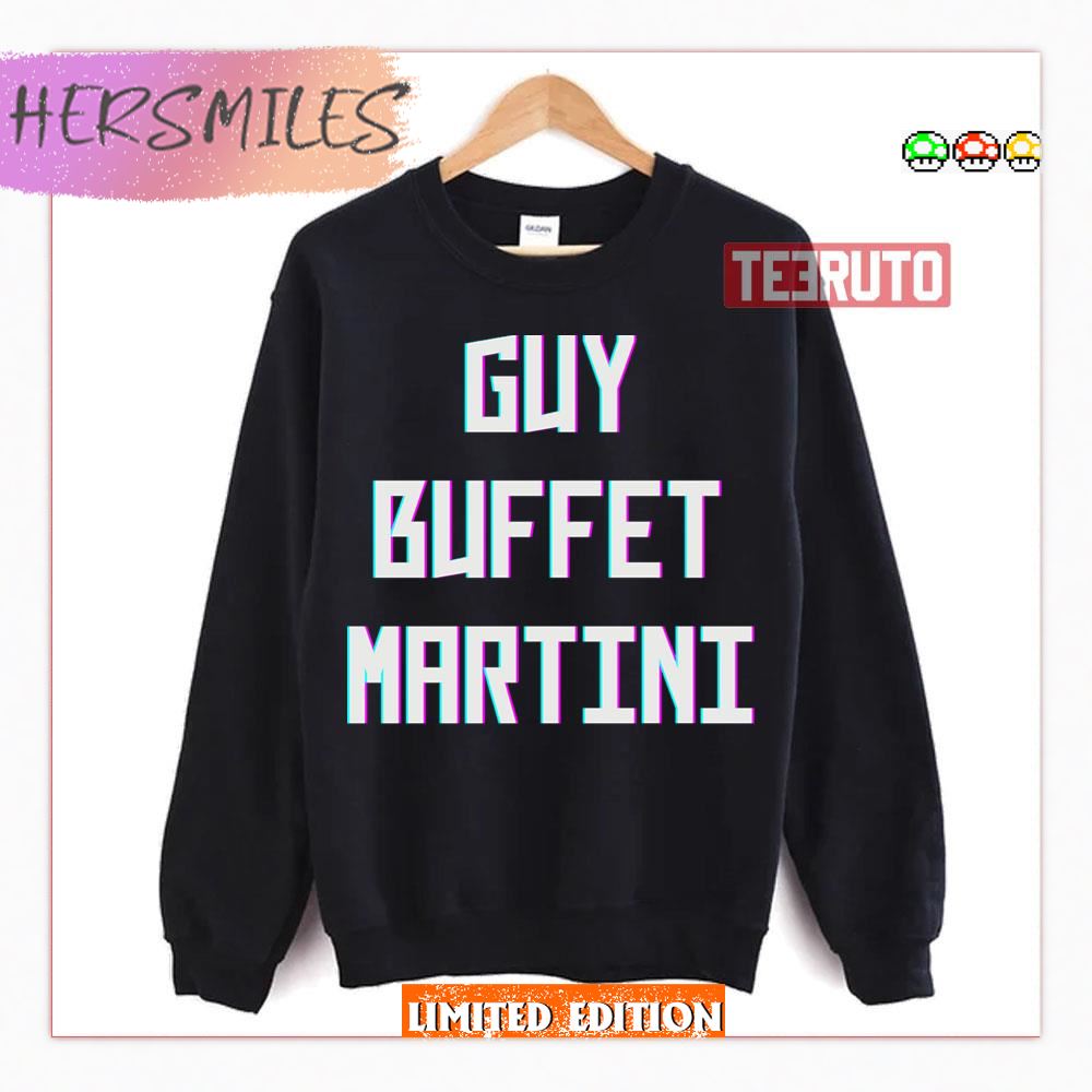 Neon Text Guy Buffet Martini Sweatshirt