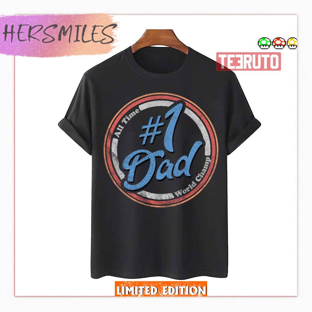 Number 1 Dad Fathers Day Shirt