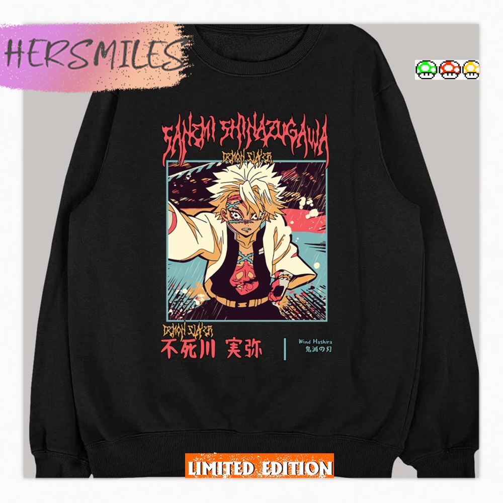 Pro Sanemi Wind Hashira Demon Slayer Corps Fanart Shirt
