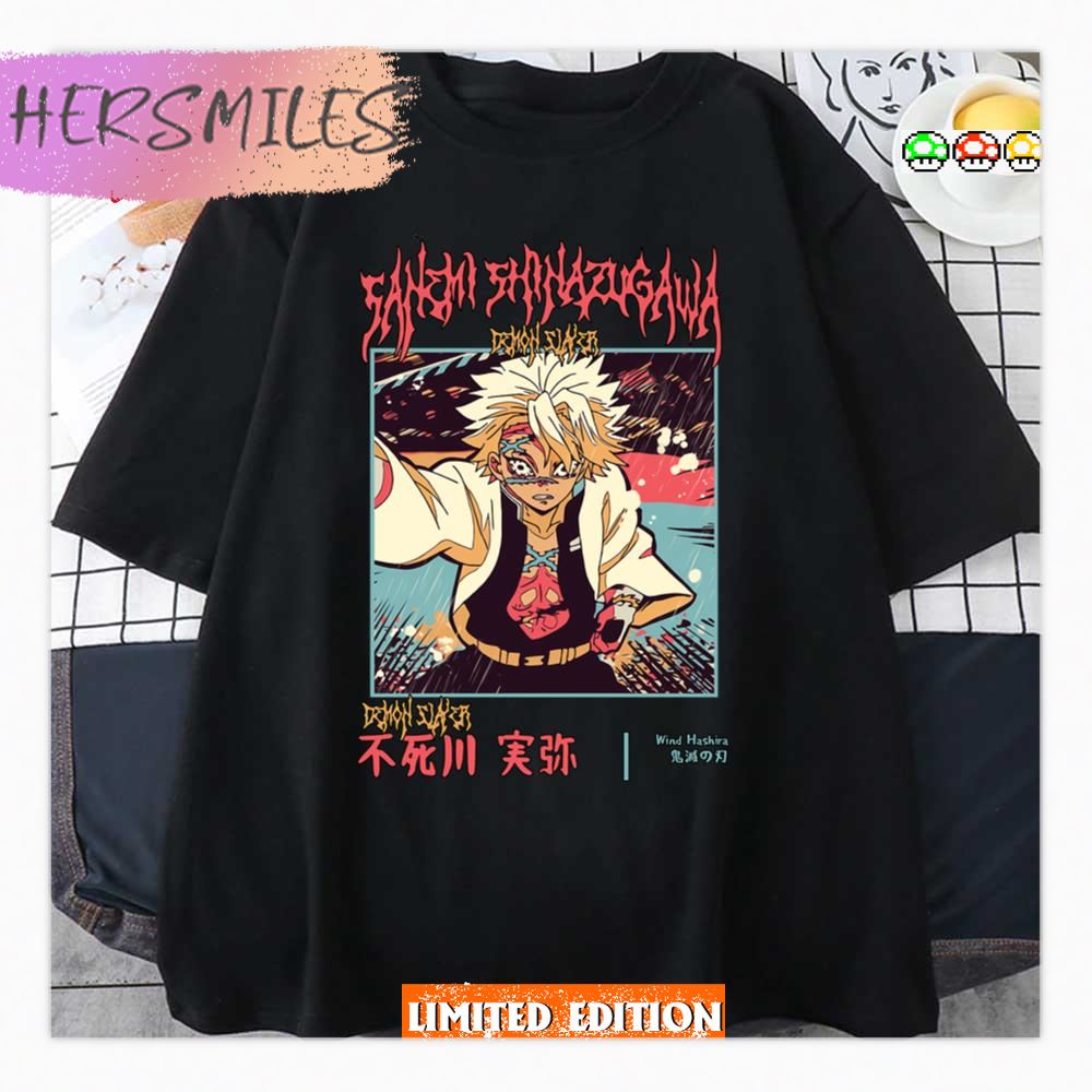 Pro Sanemi Wind Hashira Demon Slayer Corps Fanart Shirt