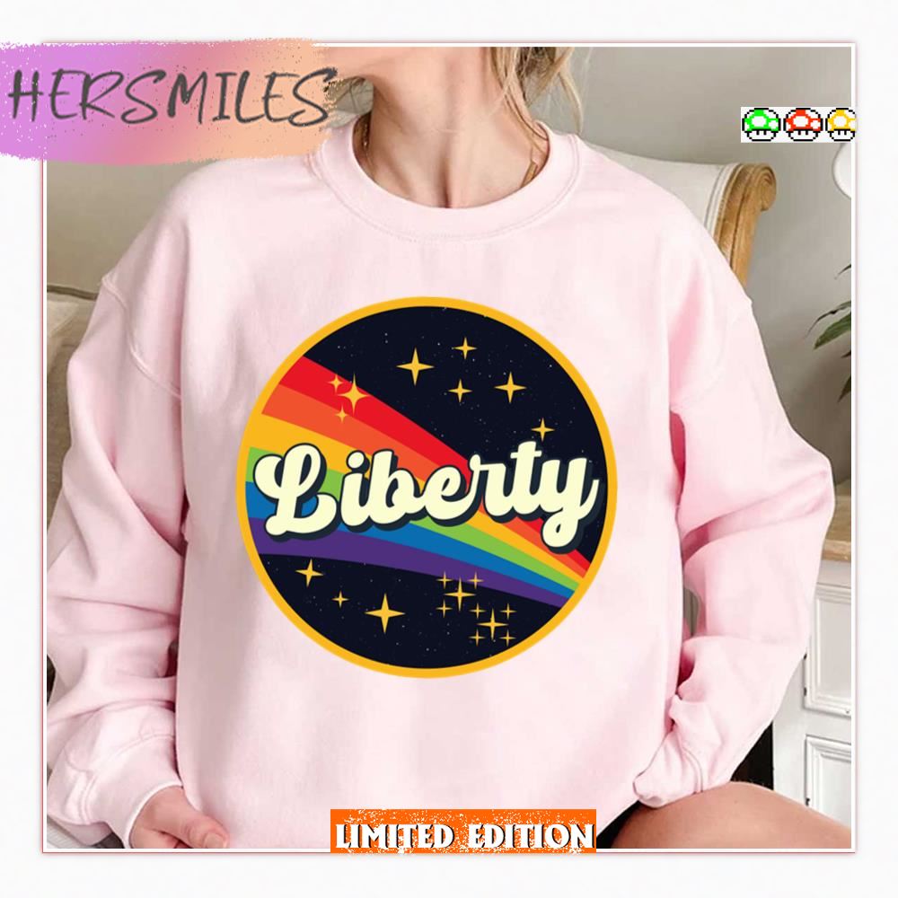 Rainbow In Space Vintage Style Liberty Shirt