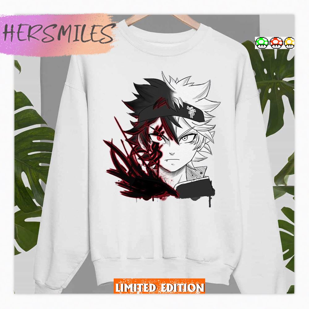 Red Half Of Face Asta Black Clover Shirt Red Half Of Face Asta Black Clover Shirt