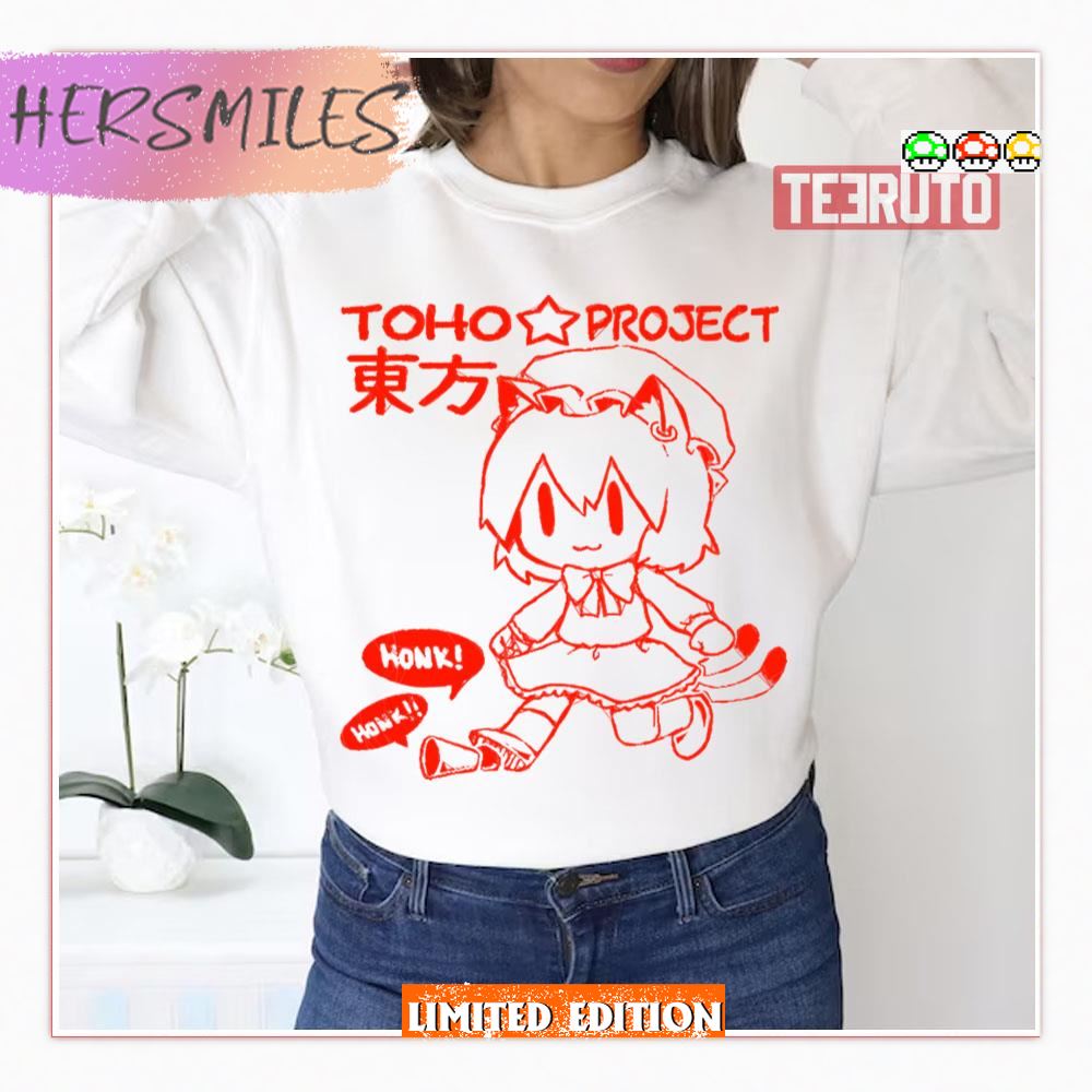 Red Lineart Chen Touhou Project Sweatshirt