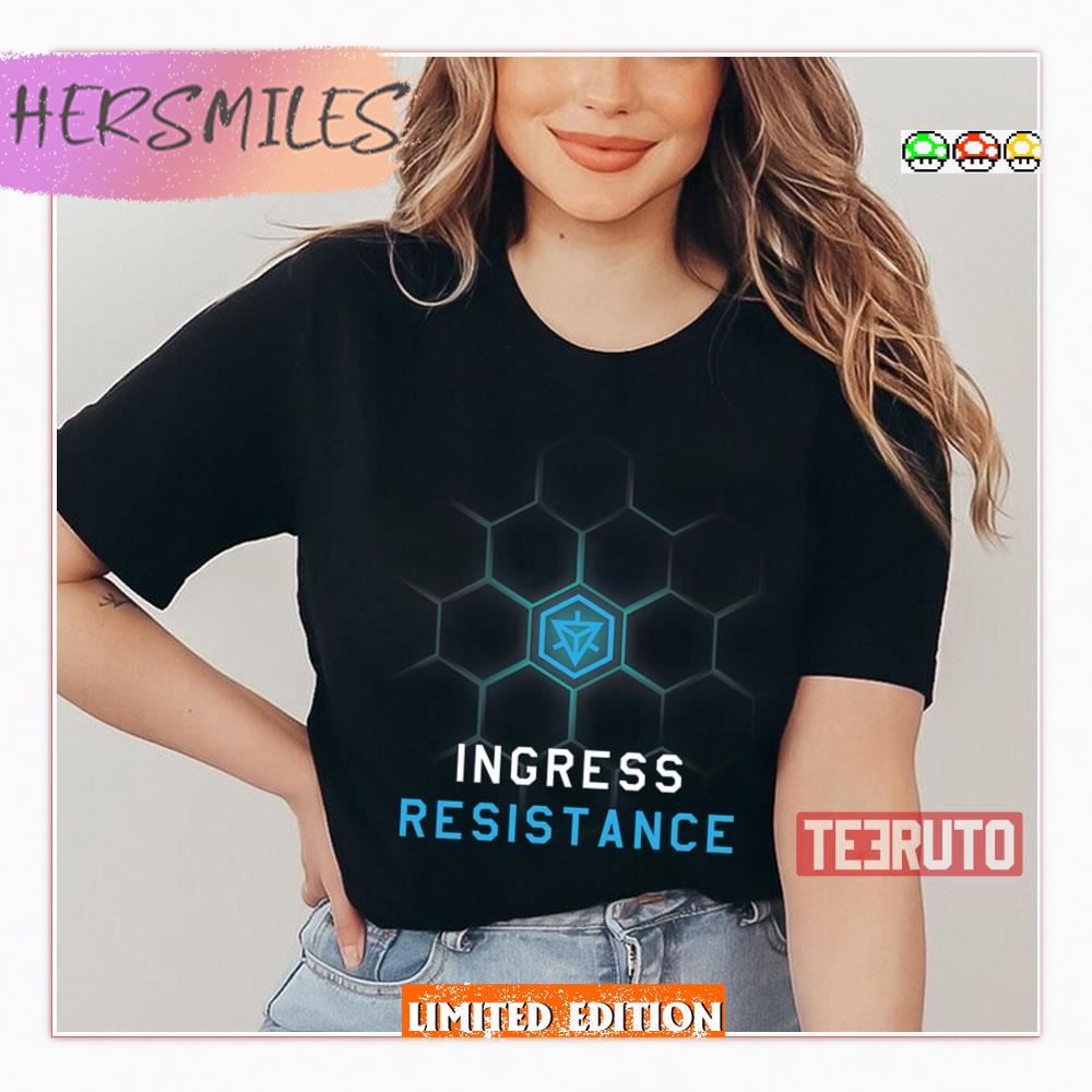 Resistance Faction Hexagon Design Ingress Shirt