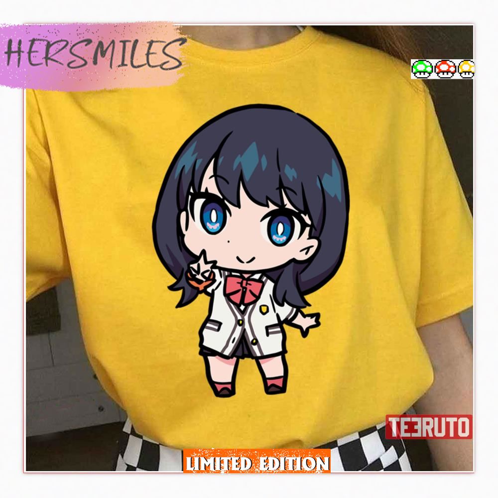 Rikka Chibi Ssss Gridman Anime Shirt