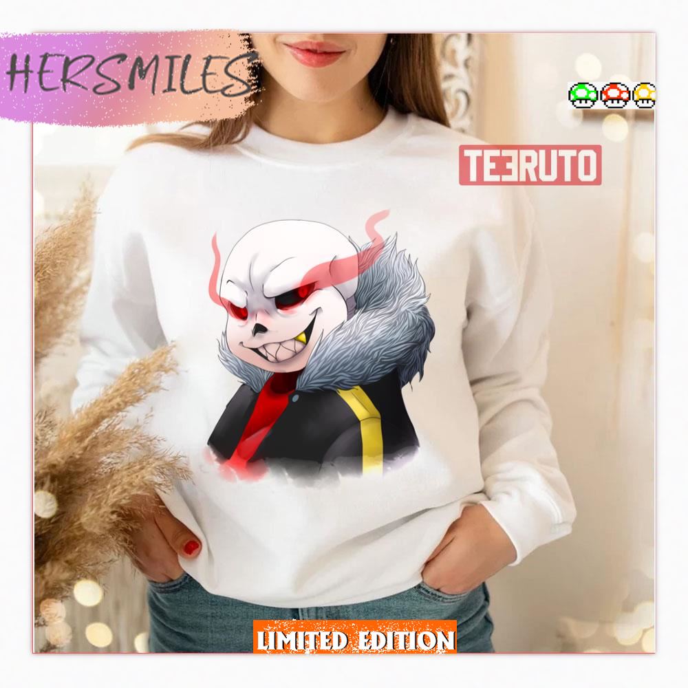 Scary Face Underfell Sans Undertale Cartoon Shirt - Hersmiles