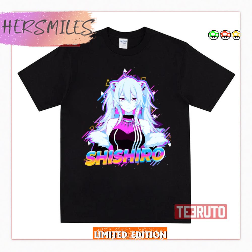 Shishiro Botan Vtuber Hololive Neon Design Shirt