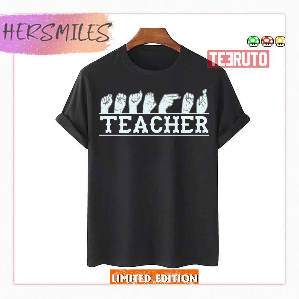 Sign Language Teacher Asl Conversation Shirt