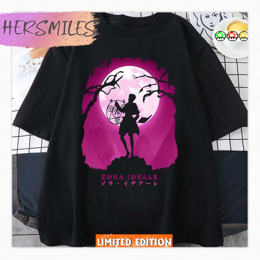 Silhouette Art Of Zora Ideale From Black Clover Series Shirt