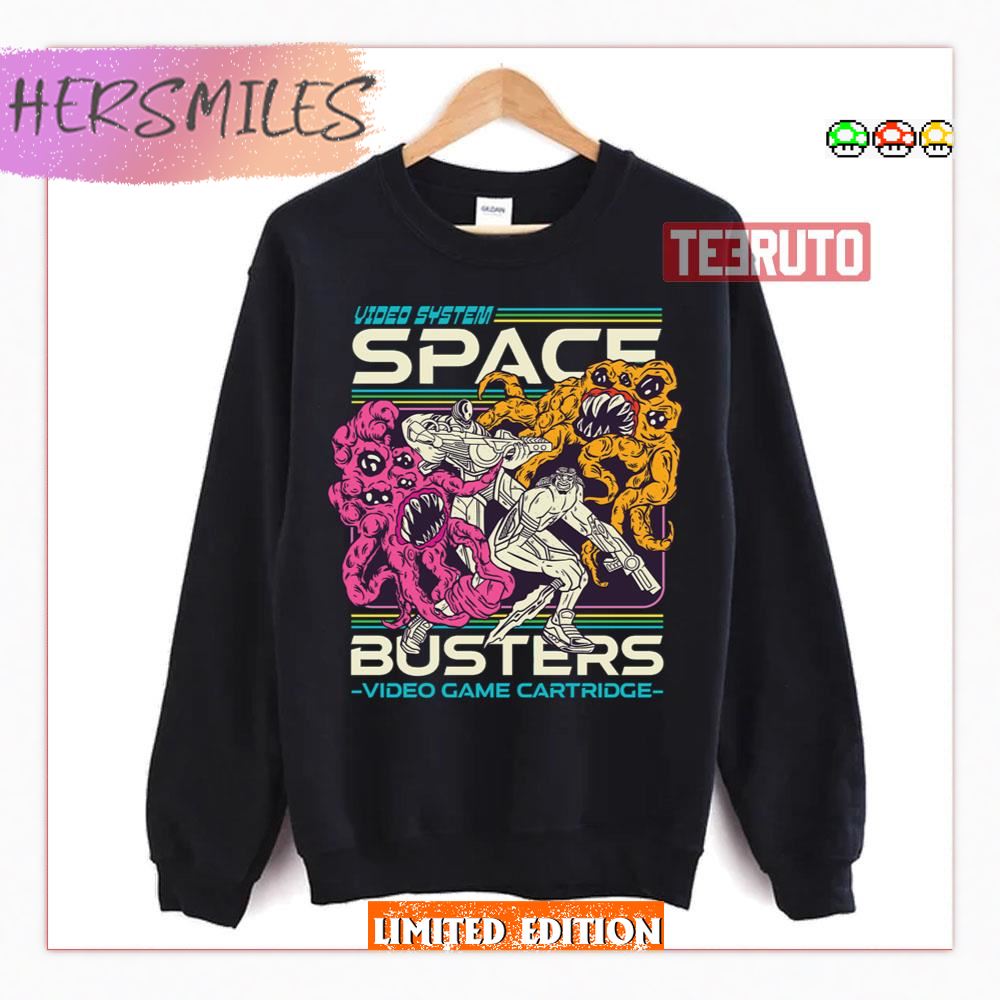 Space Hunters Vs Aliens Video Game Tribute Active Shirt Space Hunters Vs Aliens Video Game Tribute Active Shirt