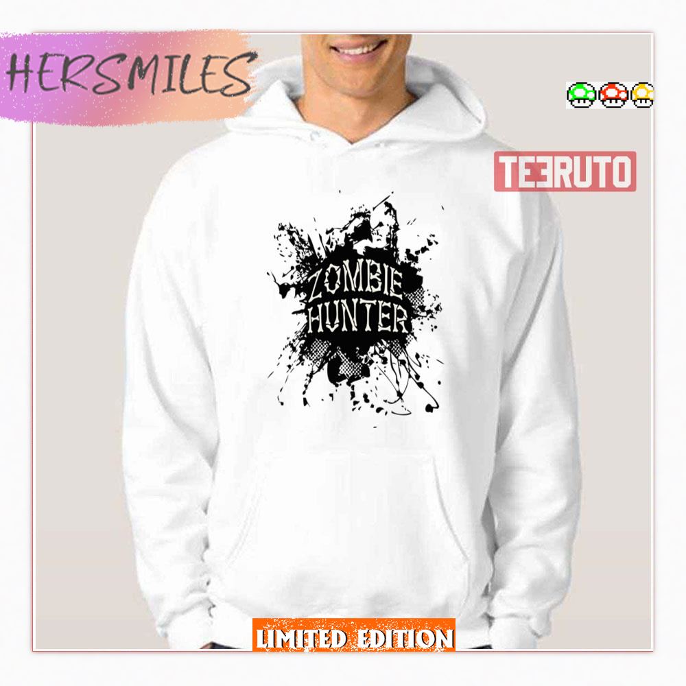 Zombie Hunter Black Grunge Shirt