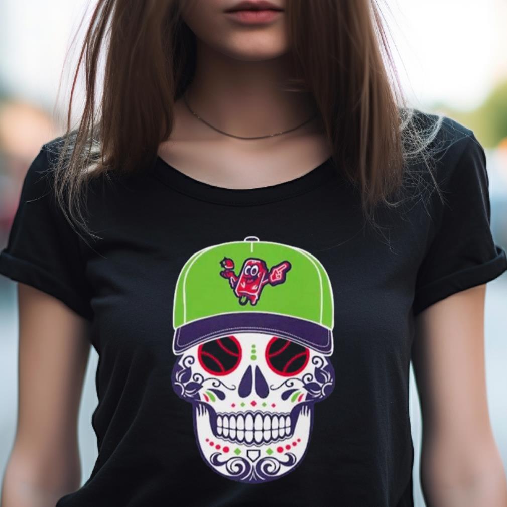 2023 Beloit Paletas Strawberry COPA Sugar Skull Shirt 2023 Beloit Paletas Strawberry COPA Sugar Skull Shirt