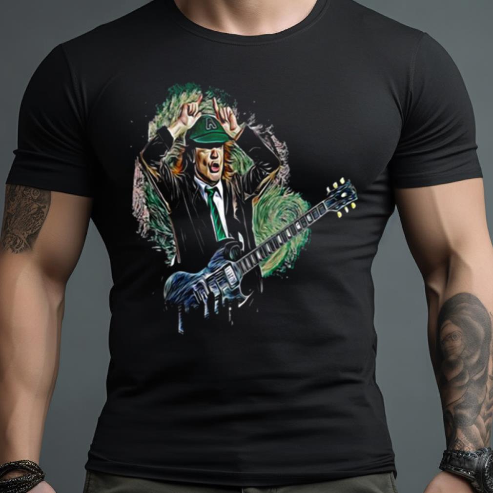 Angus Young From Rock Band Acdc 90s Shirt