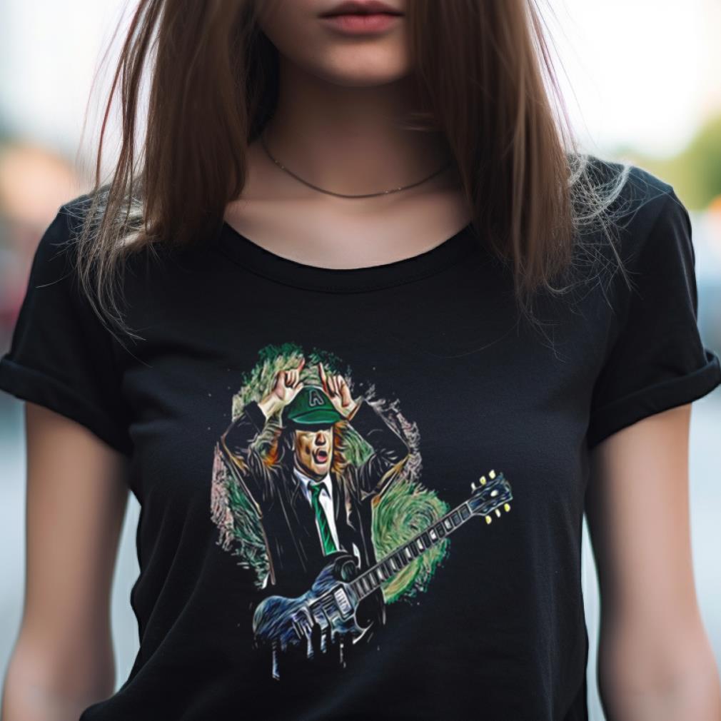 Angus Young From Rock Band Acdc 90s Shirt