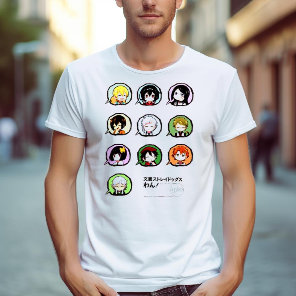Armed Detective Agency Characters In Bubbles Shirt