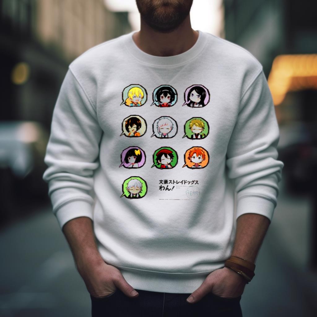 Armed Detective Agency Characters In Bubbles Shirt