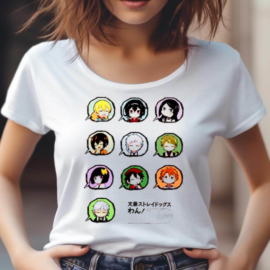 Armed Detective Agency Characters In Bubbles Shirt Armed Detective Agency Characters In Bubbles Shirt