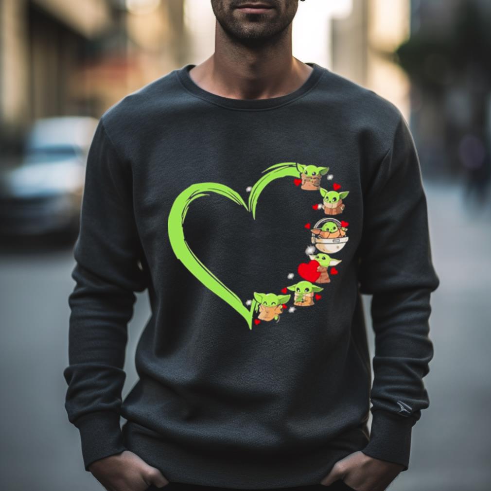 Baby Yoda Hug Heart 2023 Shirt